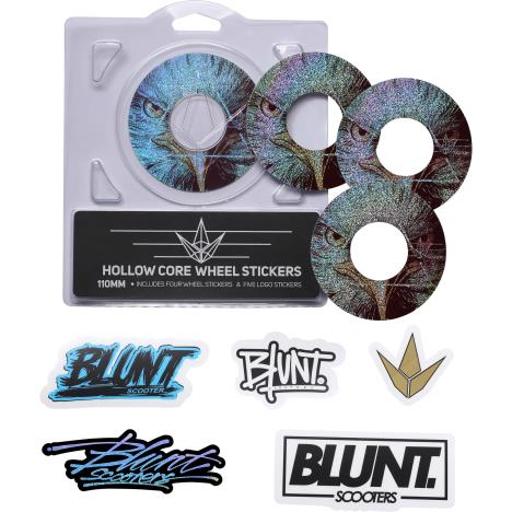 Blunt - 4 Pack Wheel Sticker 110mm - Hawk £5.90